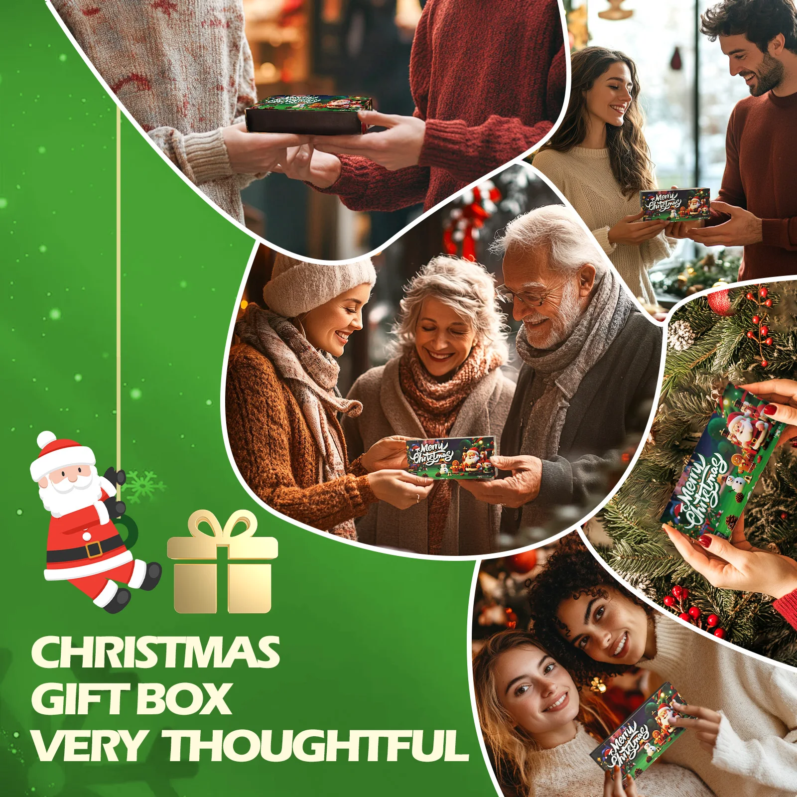 6PC/1Set Merry Christmas Scent Fragrance Oils Gift Box For Diffuser Humidifier Car DIY Candle Making Holiday Gift - Image 3