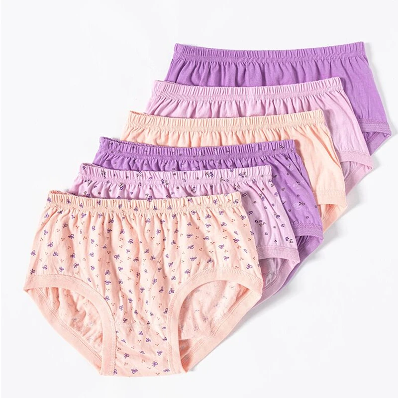 6pcs Plus Size ladies Underwear women Underpants High Waist panties woman cotton Women's Briefs Middle Aged Elderly Underpanties - Image 2