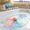 6pcs/Box Colorful Bath Bombs, Bath Color Fizzy Spa Balls Gift for Kids Bathtub Fun Relaxing Holiday Gift Toys for Kids Shower