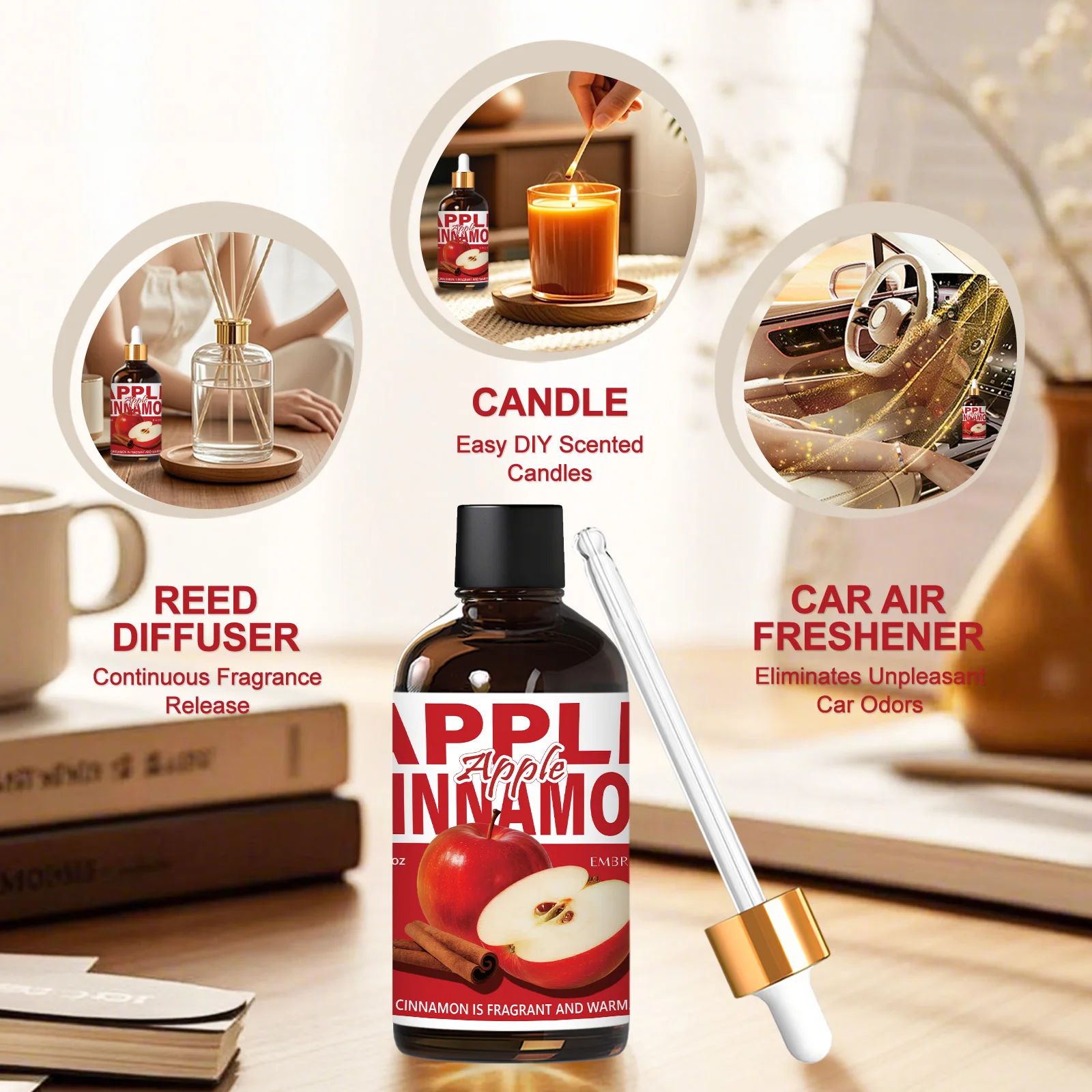 7 Types 100ml Christmas Fragrance Oils Christmas Tree Candy Cinnamon Warm Scent Xmas Gifts Fragrance Oil For Diffuser DIY Candle - Image 3