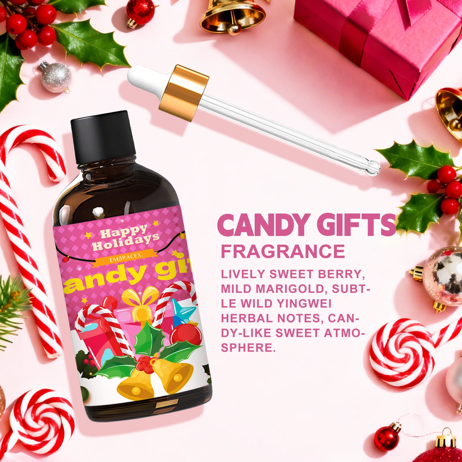 7 Types 100ml Christmas Fragrance Oils Christmas Tree Candy Cinnamon Warm Scent Xmas Gifts Fragrance Oil For Diffuser DIY Candle - Image 4