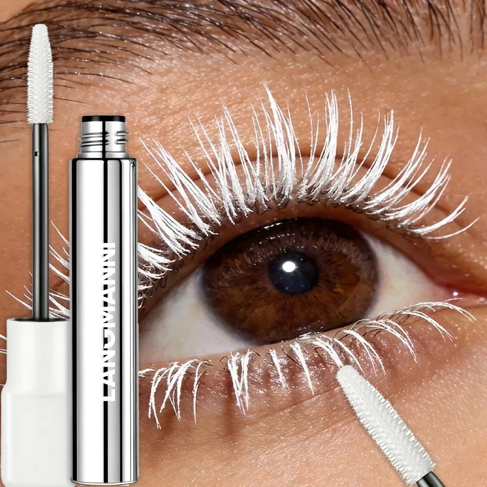 8 Colors Green Mascara Thick Curling Waterproof Natural Eyelashes Long Lasting Blue White Pink Black Eye Makeup Korean Cosmetics - Image 3