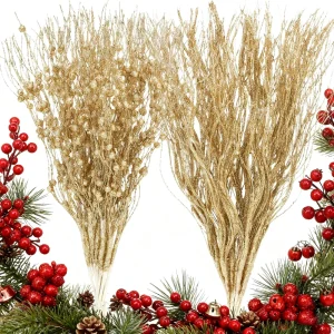 8Pcs Artificial Berry Flowers Bouquet Christmas Decoration Xmas Tree Ornament for Home Decor Party Supplies New Year Accessories