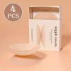 8cm Invisible Nipple Cover Reusable Cover Ups Adhesive Silicone Nipple Pasties Waterproof Chest Sticker Seamless Silicone Bra