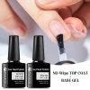 8ml Base Gel No-wipe Top Coat Gel Nail Polish Long-Lasting Semi Permanent Soak Off UV Gel Nail Supplies Manicure Nail Art Vernis