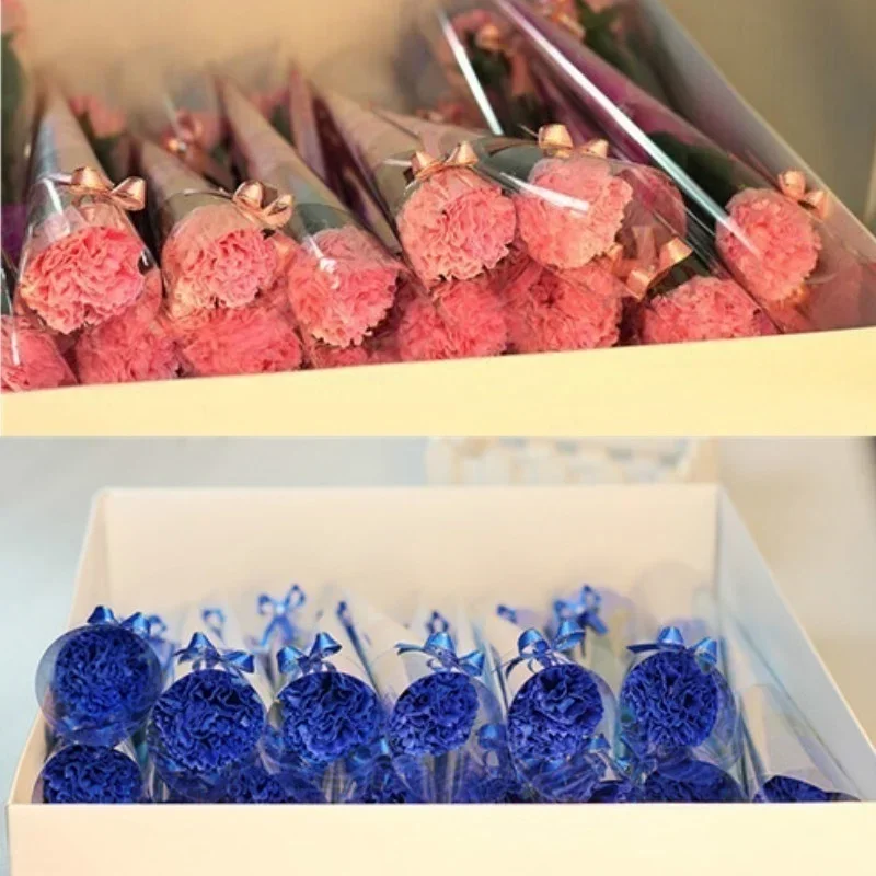 8pcs/lot Artificial Bath Carnation Soap Flowers Mother's Day Gift Party Decoration Valentine's Day Gift - Image 3