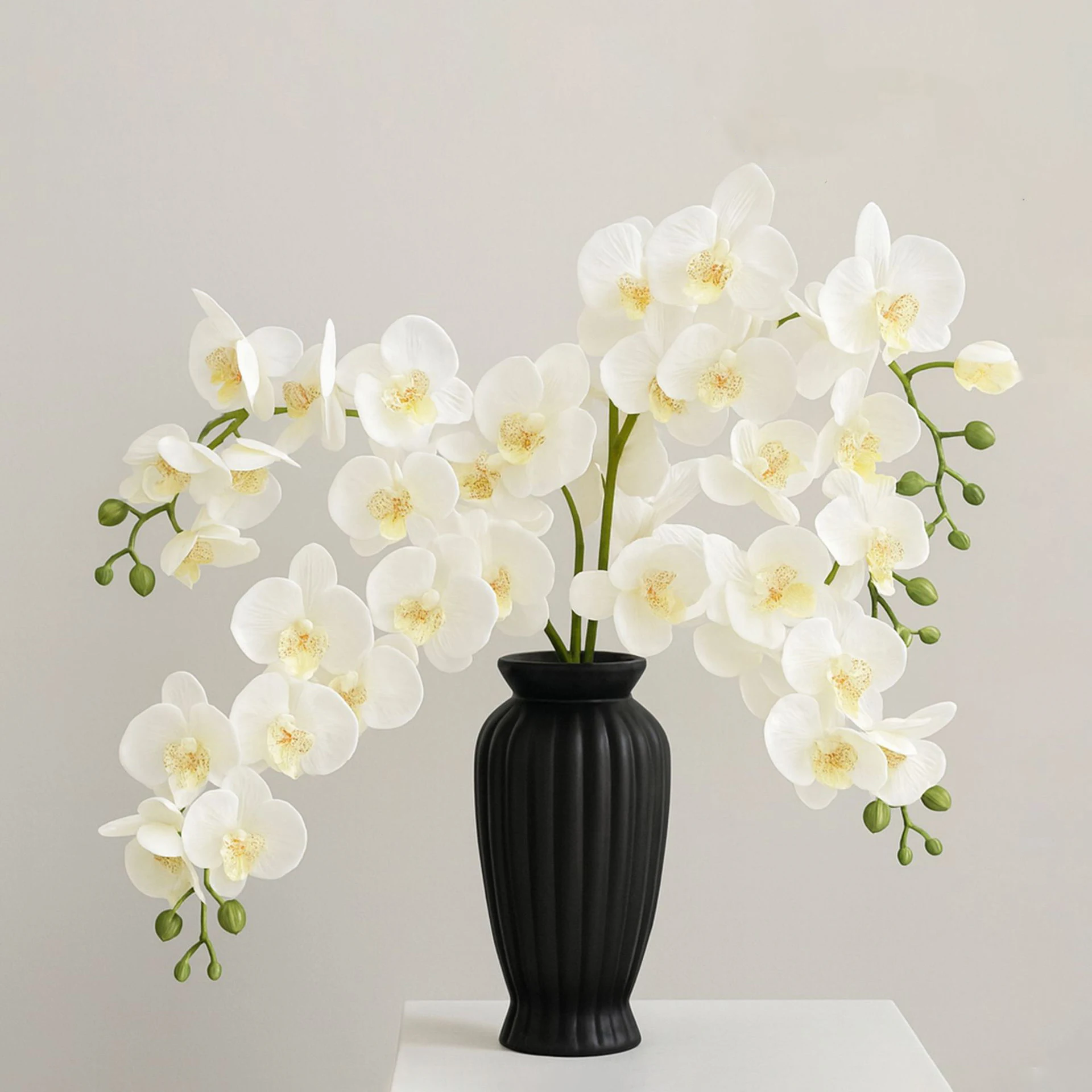 9 Heads Artificial Butterfly Orchid Flowers Hot pink White Fake Moth Orchids Flowers for Wedding Christmas Festival Home Decor