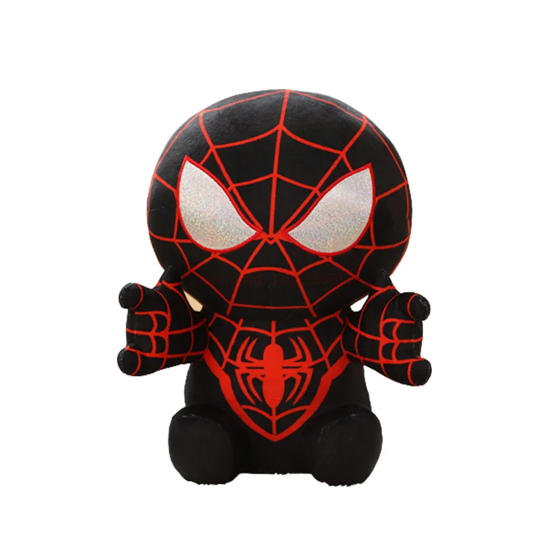 @HOT Sels Anime Spider Man Plush Doll Kawaii Cute Cartoon Red Black Stuffed Doll Home Room Decor Peluche Pillow Birthday Gift - Image 6