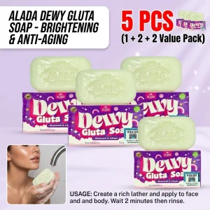 ALADA 70g Moisturizing Glutathione Soap for Whitening And Brightening Skin Natural Ingredients for Deep Cleansing