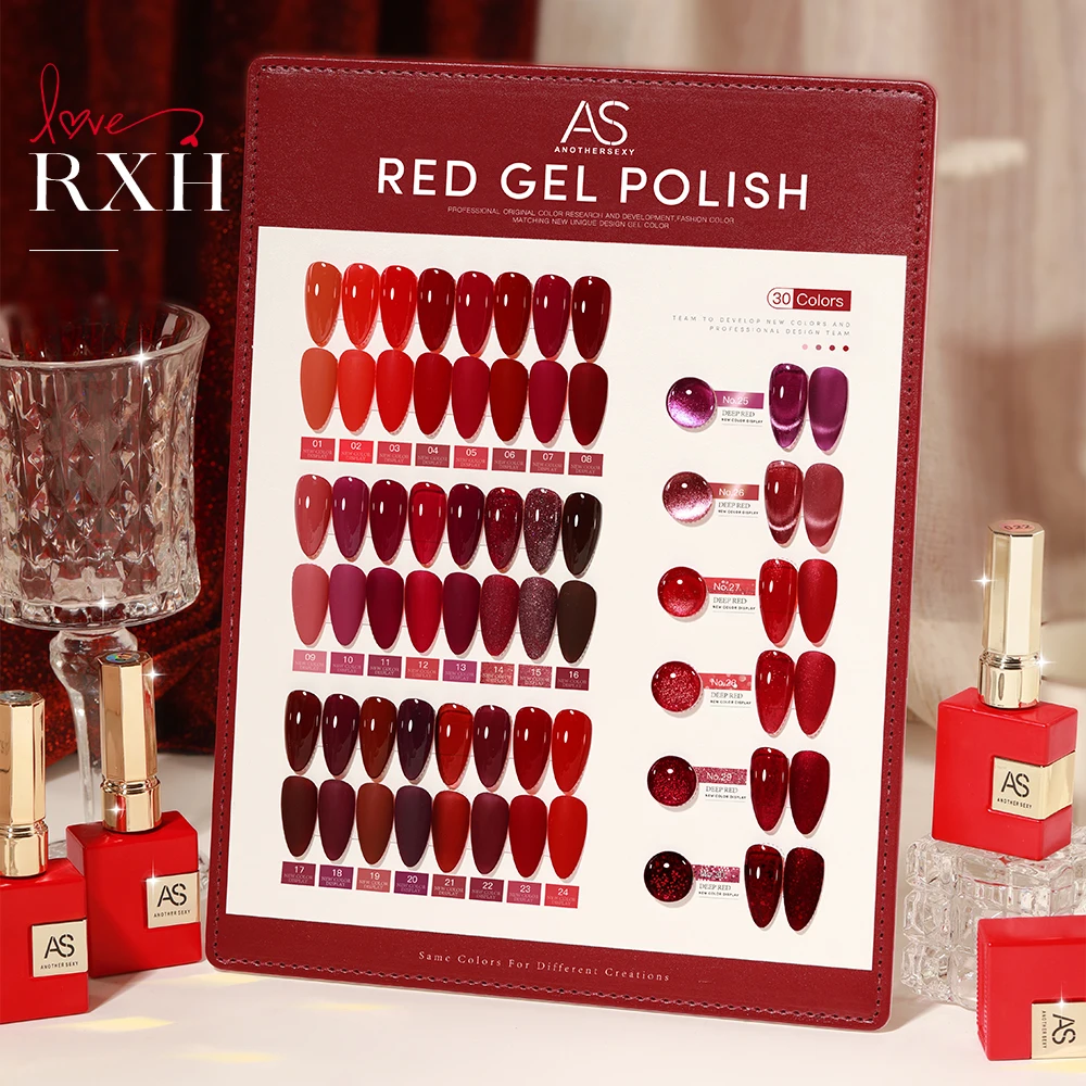 AS 15ml Gel Nail Polish Not Set New Years Semi Permanent Hybrid Black Red Color Gel Polish Valentine's Nail Art Enamels Varnish - Image 2