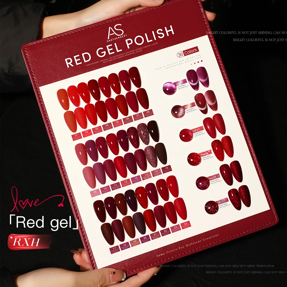 AS 15ml Gel Nail Polish Not Set New Years Semi Permanent Hybrid Black Red Color Gel Polish Valentine's Nail Art Enamels Varnish - Image 3