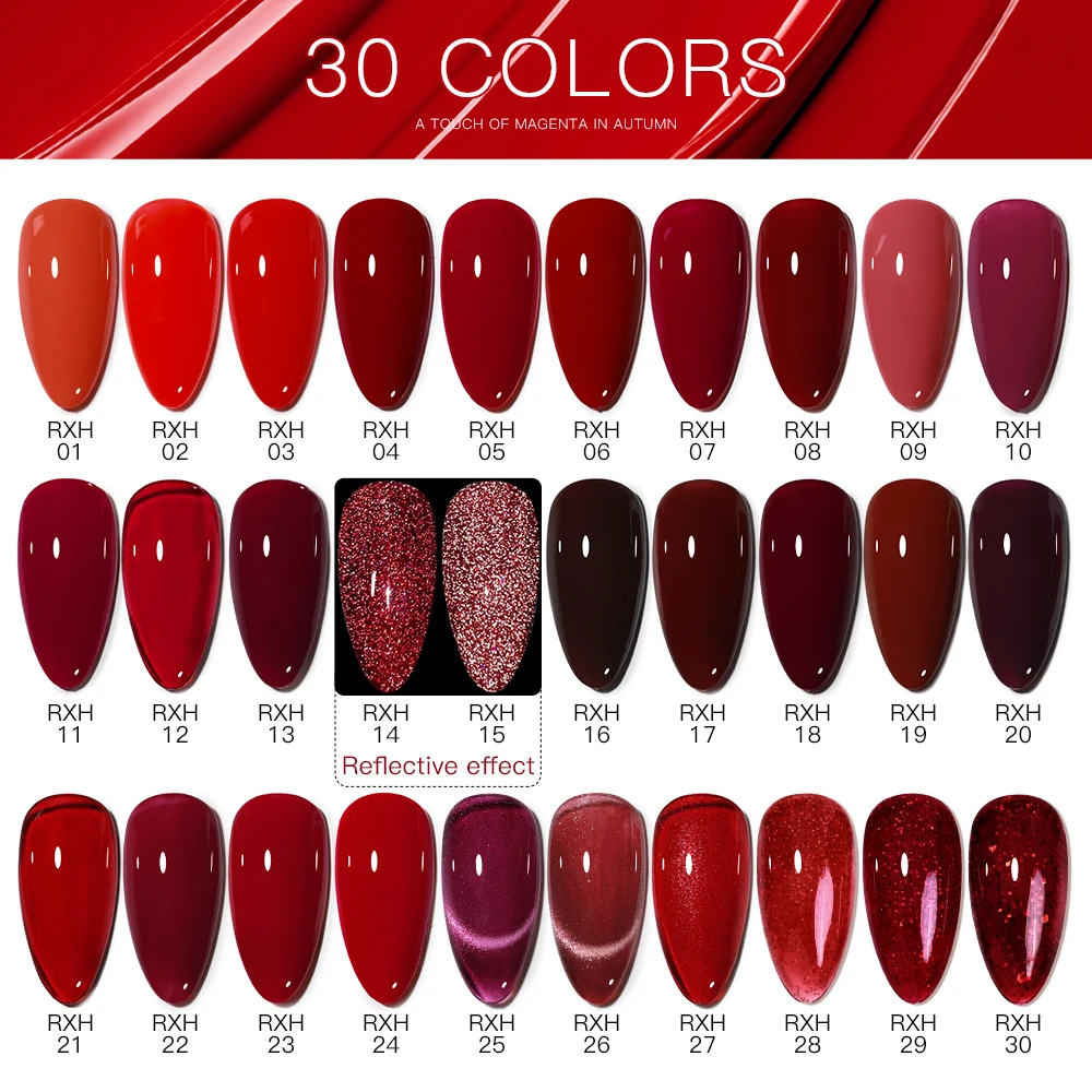 AS 15ml Gel Nail Polish Not Set New Years Semi Permanent Hybrid Black Red Color Gel Polish Valentine's Nail Art Enamels Varnish - Image 4