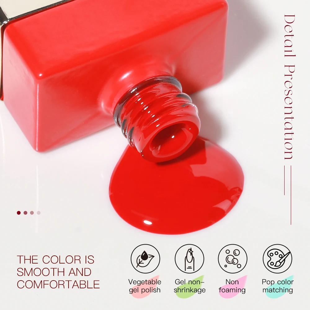 AS 15ml Gel Nail Polish Not Set New Years Semi Permanent Hybrid Black Red Color Gel Polish Valentine's Nail Art Enamels Varnish - Image 5