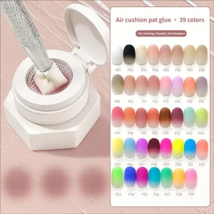 Air Cushion Patting Gel, High Saturation Blush Gradient Ombre Nail Art Gel, No Wipe Painting Transfer UV LED Soak Off Polish