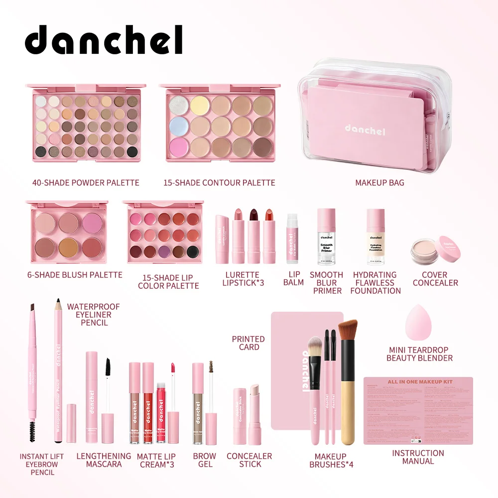 All in One Makeup Kit Full Makeup Kit Gift for Women Teen Girl Eyeshadow Blush Foundation Primer Brush Lipstick Lipgloss Cosmeti - Image 6
