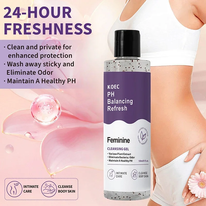 Aloe Vera Extract Gentle Shower Gel Women Deep Cleaning And Moisturizing Intimate Care Natural Plants Smooth Soften Skin Set - Image 6
