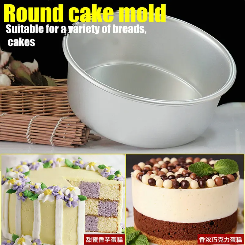 Aluminum Alloy Die Round 4/5/6/7/8/9/10 Inch Cake Mold Cake Template Baking Dish Baking Mould Pan Pattern Bakeware Tool Cozinha - Image 5