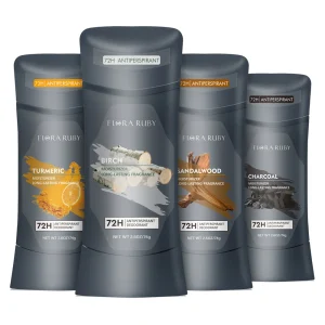 Aluminum Deodorant For Men High Endurance 72H Sweat Defense Odor Protection 24/7 Freshness Lasting Scent,Pure Sport Scent 74g