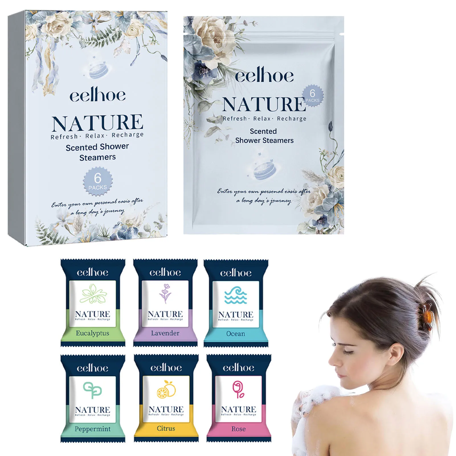 Aromatherapy Shower Steamers Long-lasting Fragrance Nighttime Shower Tablets Bath Bombs for Bathbombs Spa Relaxation Gifts - Image 6