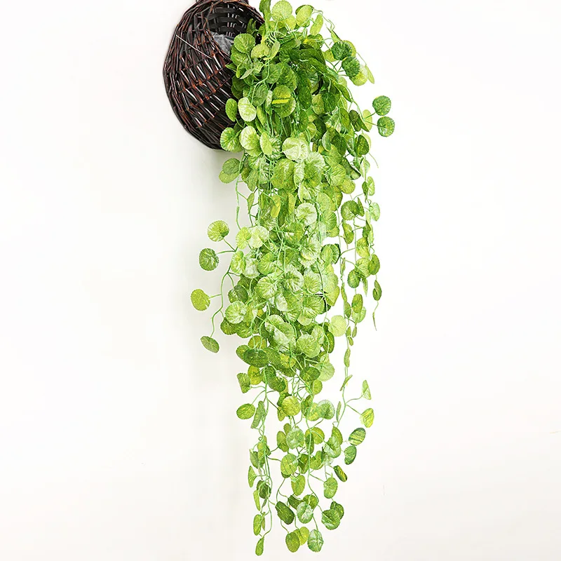 Artificial Basket Rattan Hanging Plants Ivy Vine Fake Leaves Greeny for Home Room Garden Wedding Garland Wall Outside Decoration - Image 6