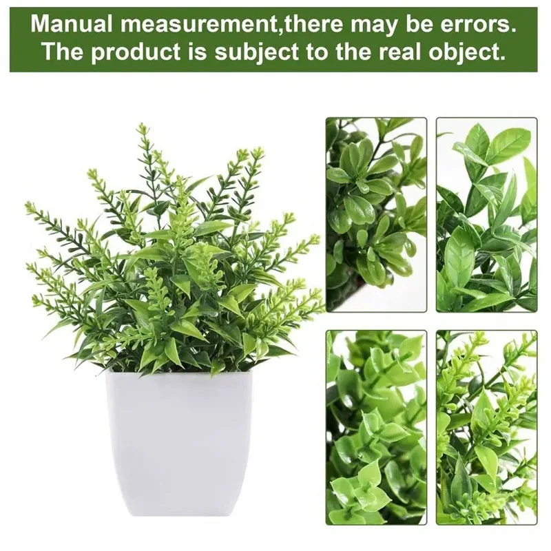 Artificial Bonsai Green Fake Plant Eucalyptus Potted PlantforIndoor and Outdoor Home Bedroom Garden Decoration Artificial Plants - Image 5