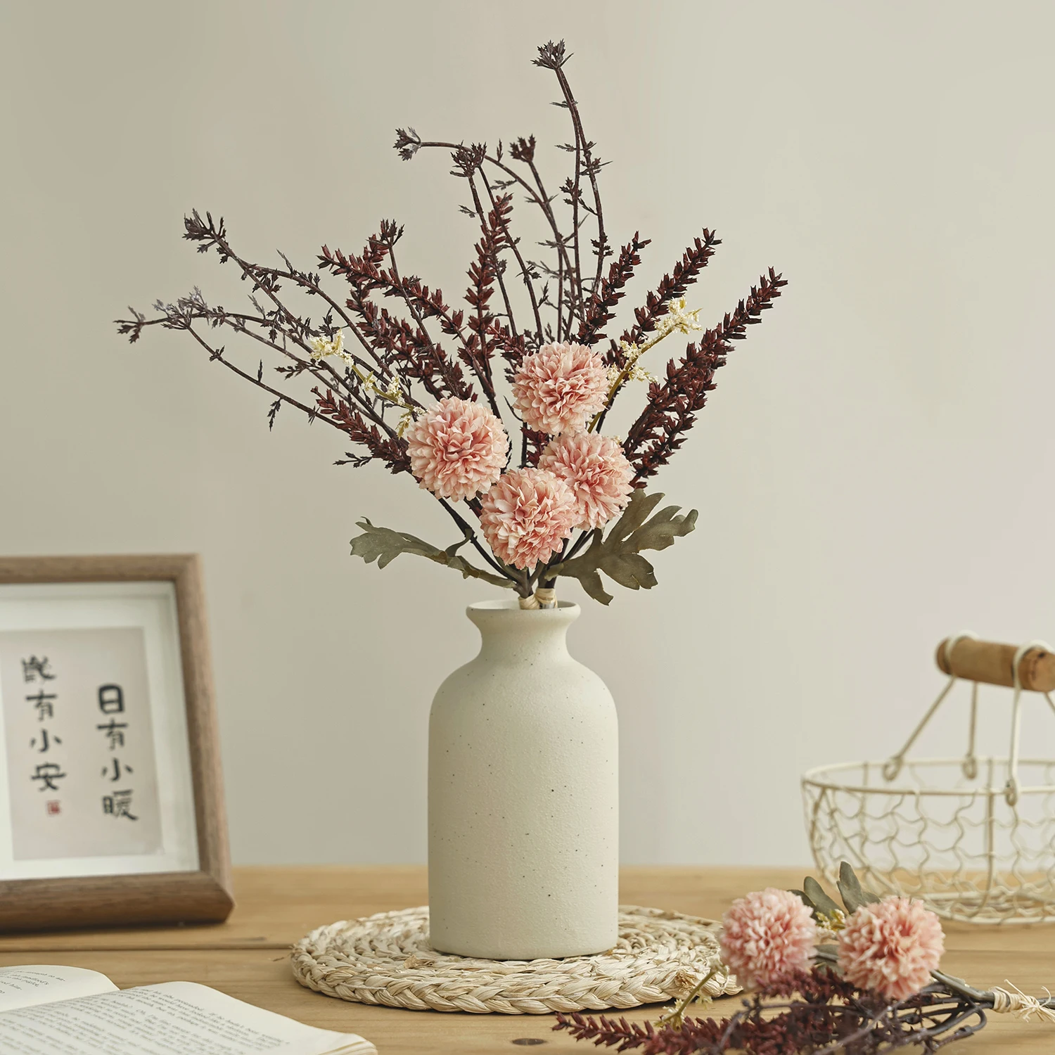 Artificial Flowers Combination High Quality Wedding Wreath Bridal Bouquet Decora Valentine Home Room Table Gift Vase Box Props - Image 6