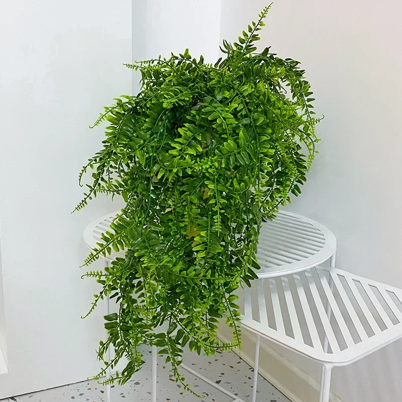 Artificial Hanging Plants 32 Inch Fake Boston Ferns Plastic Fake Plants for Wall House Wedding Garland Indoor Outdoor Decoration - Image 5