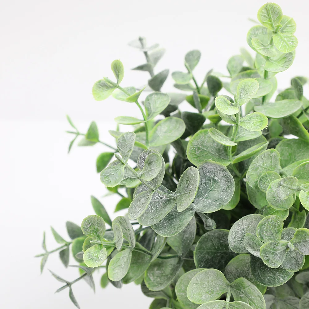 Artificial Plant Potted Eucalyptus Plant Small Fake Flower Bonsai With Pot Mini Plant Desktop Office Home Restaurant Decoration - Image 4
