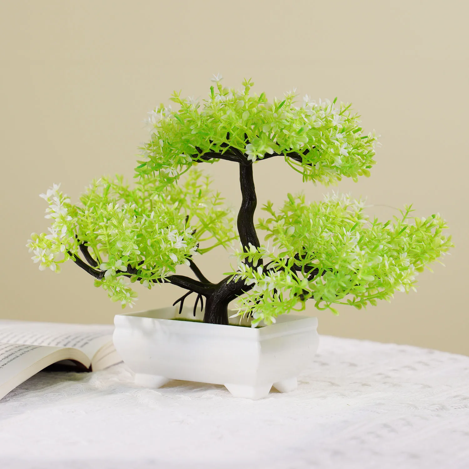 Artificial Plants Bonsai Small Tree Simulation Pot Plants Table Potted Ornaments for Hotel Garden Home Decor Fake Flower - Image 2
