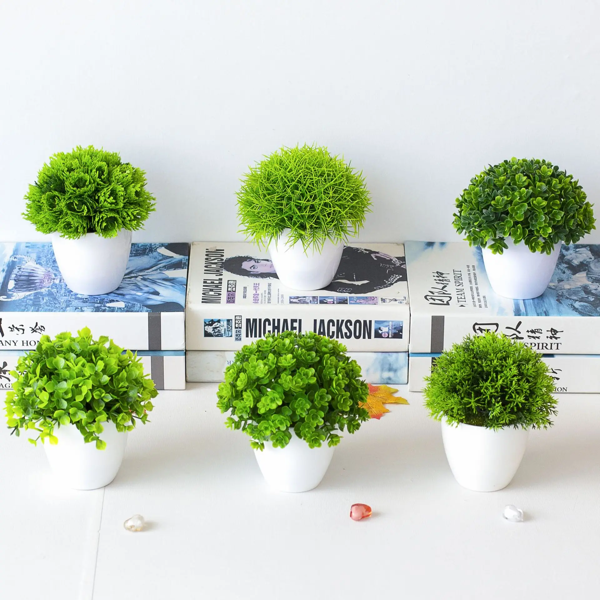 Artificial Plants Green Bonsai Small Tree Pot Plants Fake Flower Potted Ornaments for Home Hotel Garden Party Craft Plant Decor - Image 2