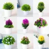 Artificial Plants Green Bonsai Small Tree Pot Plants Fake Flower Potted Ornaments for Home Hotel Garden Party Craft Plant Decor