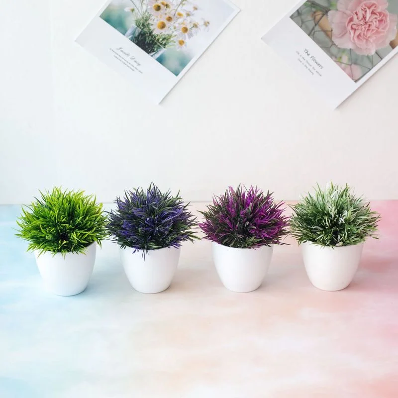 Artificial Plants Green Bonsai Small Tree Pot Plants Fake Flower Potted Ornaments for Home Hotel Garden Party Craft Plant Decor - Image 4