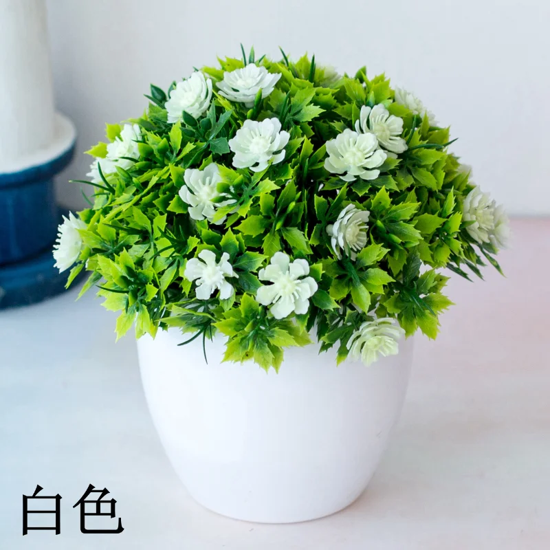Artificial Plants Green Bonsai Small Tree Pot Plants Fake Flower Potted Ornaments for Home Hotel Garden Party Craft Plant Decor - Image 5