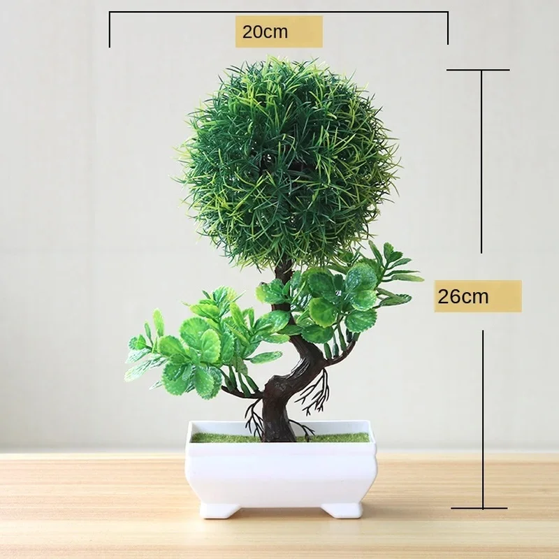 Artificial Plants Potted Bonsai Green Small Tree Plants Fake Flowers Potted Ornaments for Home Garden Decor Party Hotel Decor - Image 4