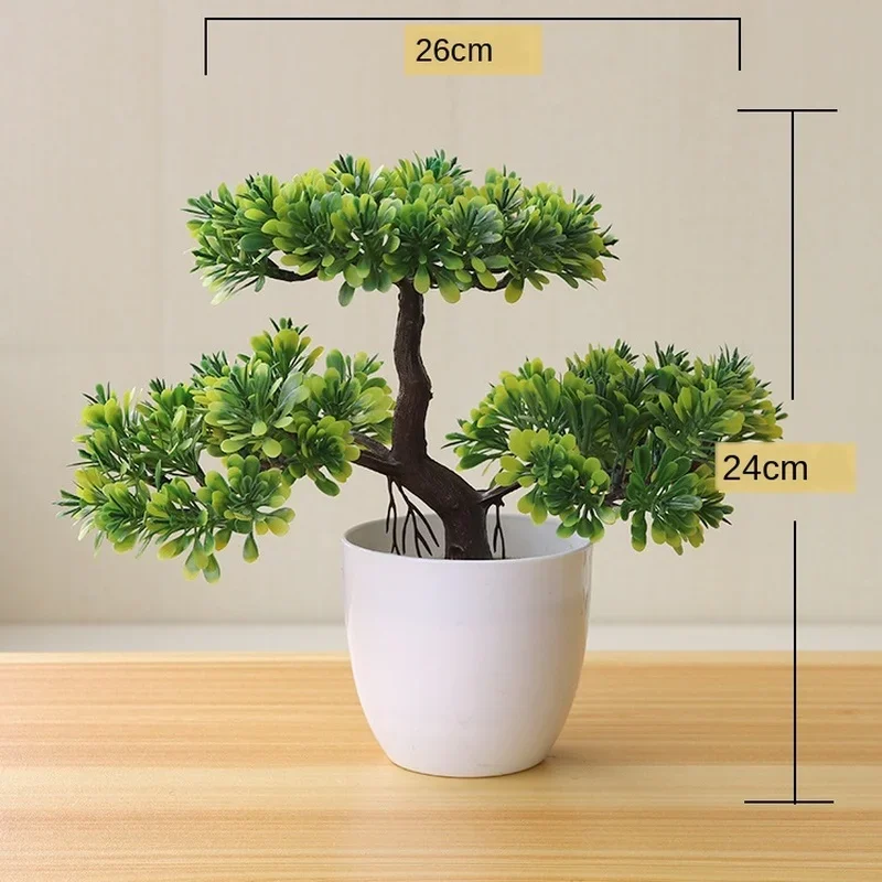 Artificial Plants Potted Bonsai Green Small Tree Plants Fake Flowers Potted Ornaments for Home Garden Decor Party Hotel Decor - Image 5