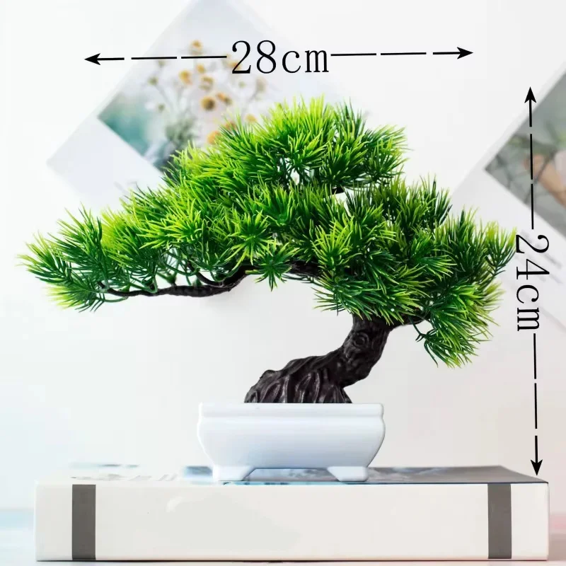 Artificial Plants Potted Bonsai Green Small Tree Plants Fake Flowers Potted Ornaments for Home Garden Decor Party Hotel Decor - Image 6