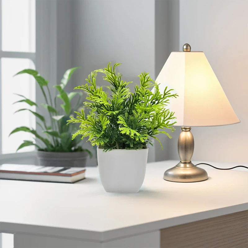 Artificial Plants with Plastics Pots Perfect Greenery for Home DecorationsOffice Desk Living Room and Bedroom Decoration - Image 2