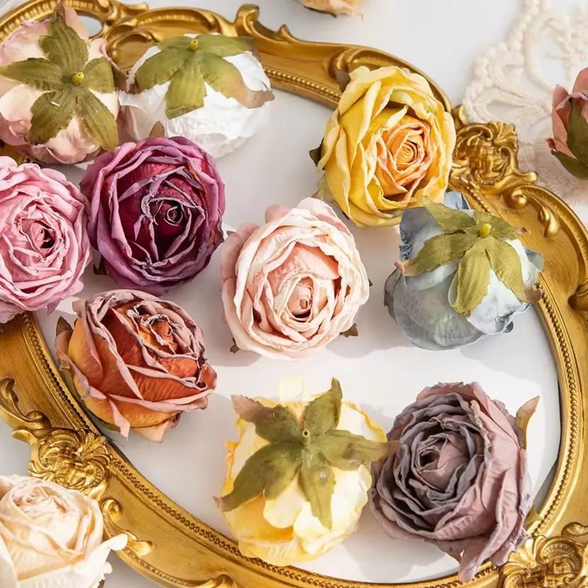Artificial Rose Hotsale Wedding Bridal Bouquet Decor Wreath Home Vase Valentine's Day Outdoor Garden Wall Party Wreath DIY Gift