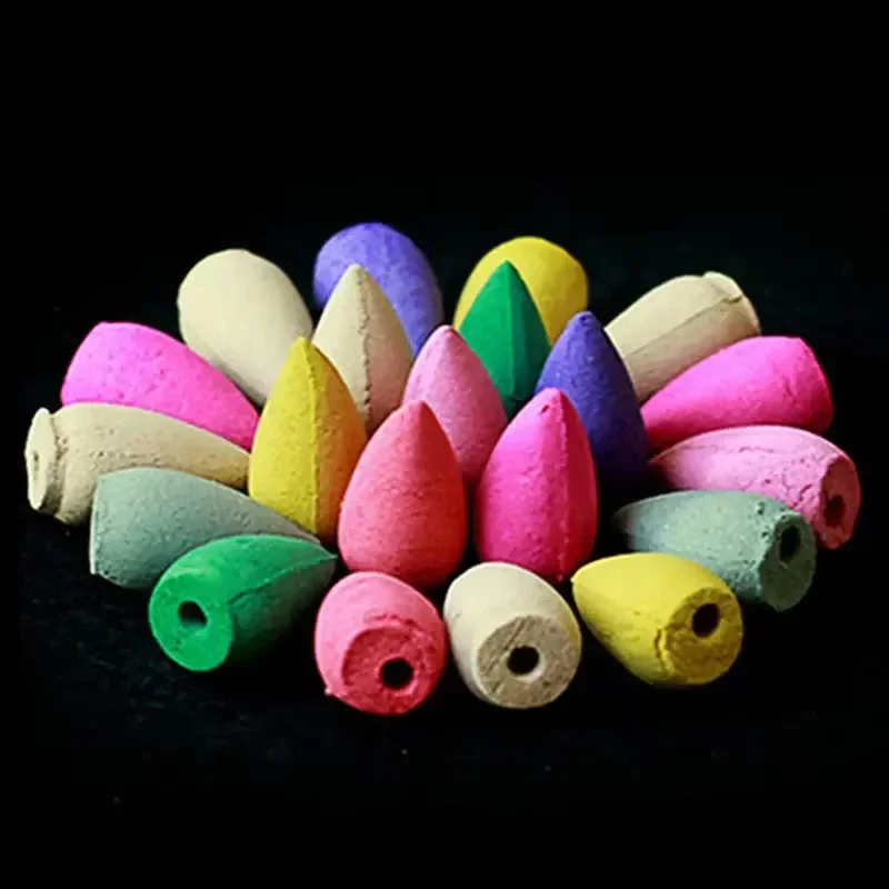 Backflow Incense Cones for Waterfall Mixed Natural Scents Waterfall Incense Burner Holder Gift Ideal for Yoga Aromatherapy - Image 3