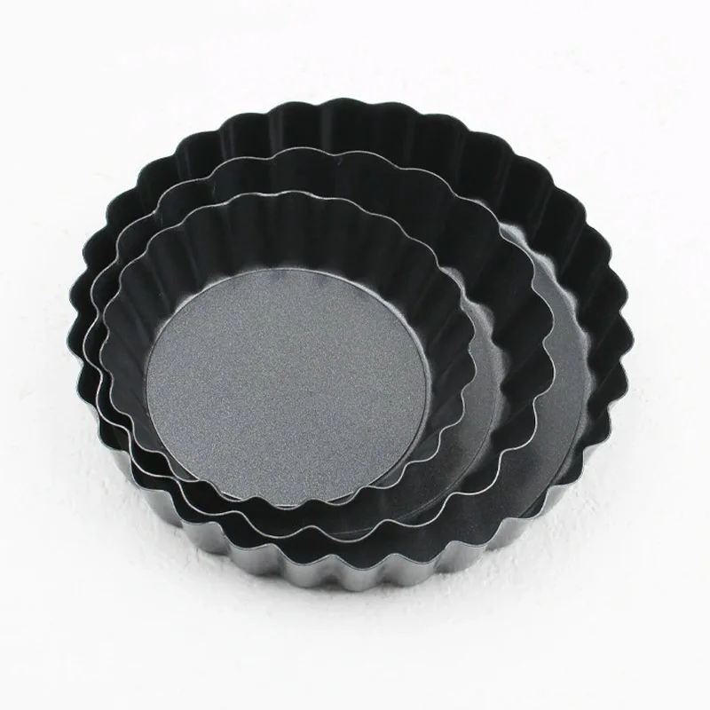Baking Tool Cake Molds Nonstick Carbon Steel Round Quiche Pan Molds Pie Pizza Cake Mold Removable Loose Bottom Round Bakeware - Image 4