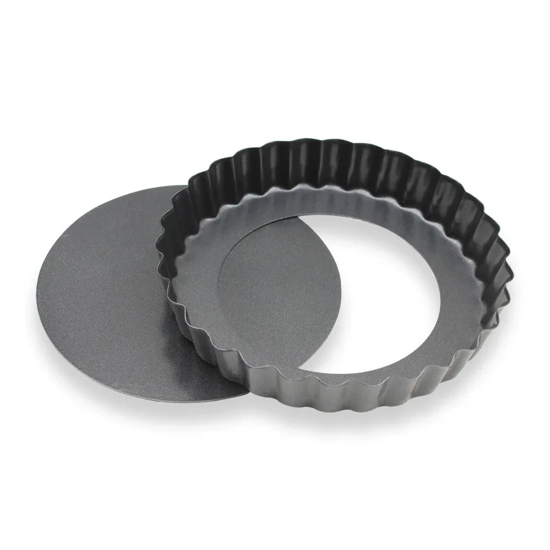 Baking Tool Cake Molds Nonstick Carbon Steel Round Quiche Pan Molds Pie Pizza Cake Mold Removable Loose Bottom Round Bakeware - Image 6