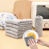 Bamboo Charcoal dish cloth Kitchen Cleaning Cloth Non-stick Oil Dish Towel Rags Napkins Tableware Household Clean Towel