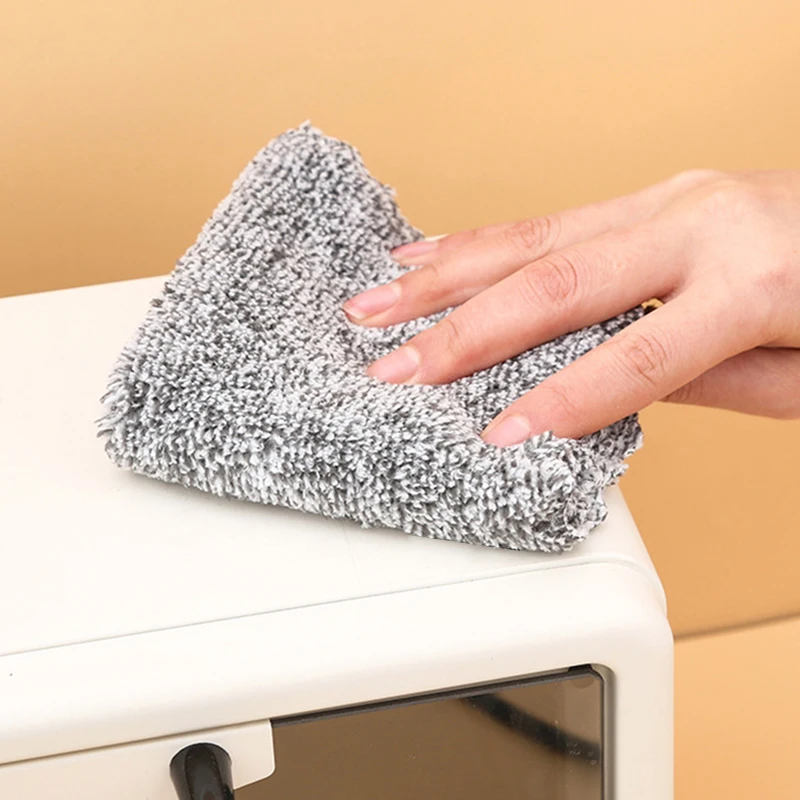 Bamboo Charcoal dish cloth Kitchen Cleaning Cloth Non-stick Oil Dish Towel Rags Napkins Tableware Household Clean Towel - Image 3