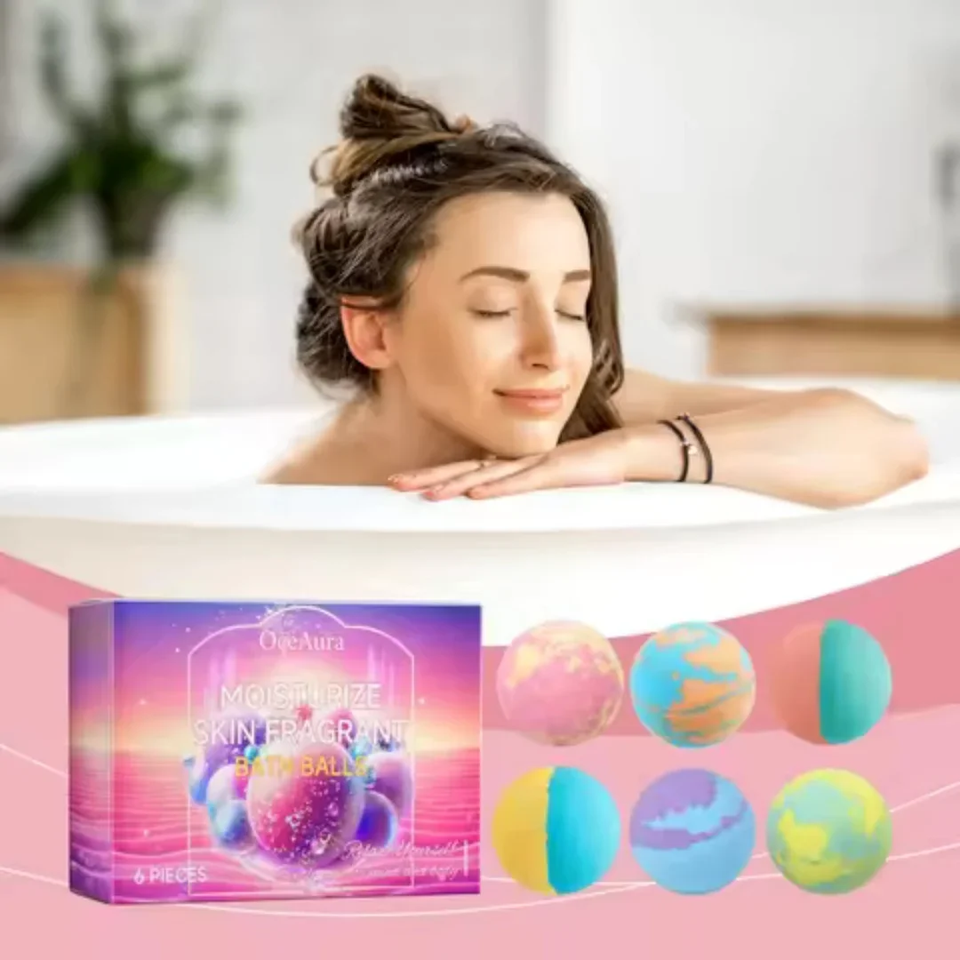 Bath Bombs For Children Adult Bathtub Bath Ball Persistent Fragrance Relieve Fatigue Stress Anxiety Relaxing Body Bath Bomb Set - Image 3