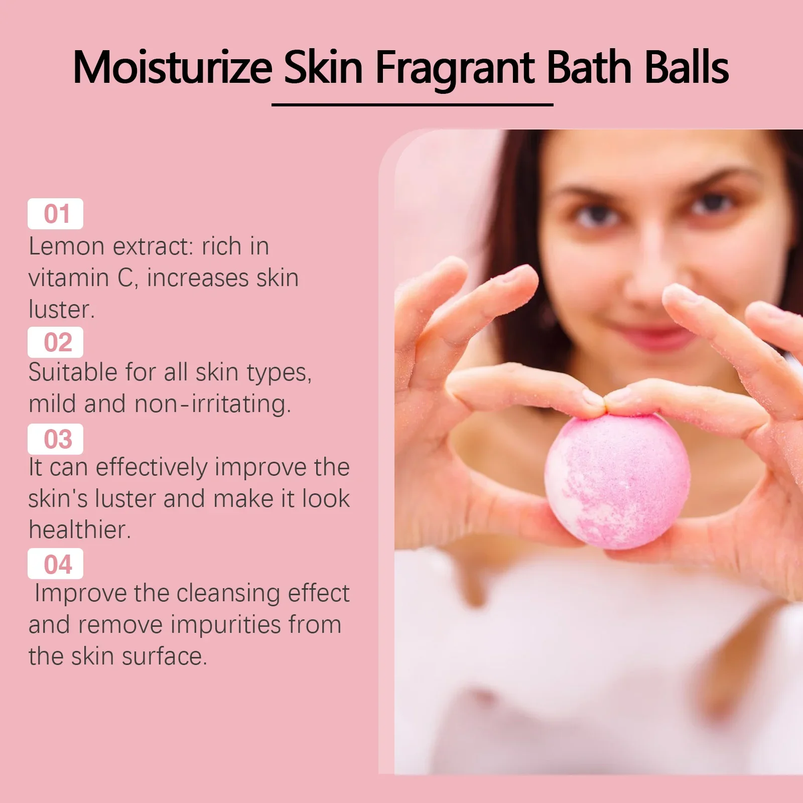 Bath Bombs For Children Adult Bathtub Bath Ball Persistent Fragrance Relieve Fatigue Stress Anxiety Relaxing Body Bath Bomb Set - Image 6