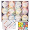 Bath S for Kids and Women, 12 Natural Handmade Bath Gift Set, Bubble Bath S - Perfect Self Care Relaxing Spa Gifts