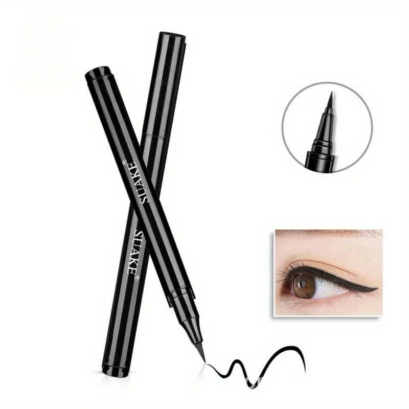 Black Waterproof, Sweat-Proof, and Smudge-Proof Eyeliner Creates a Natural Look and Glides on Quickly and Easily. - Image 3