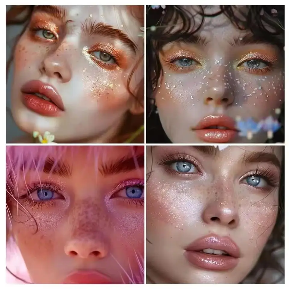 Blendable Vegan Jelly Eyeshadow Stick Lightweight Shimmer Highlighter Sparkle Crystal Glaze Private Label Makeup - Image 4