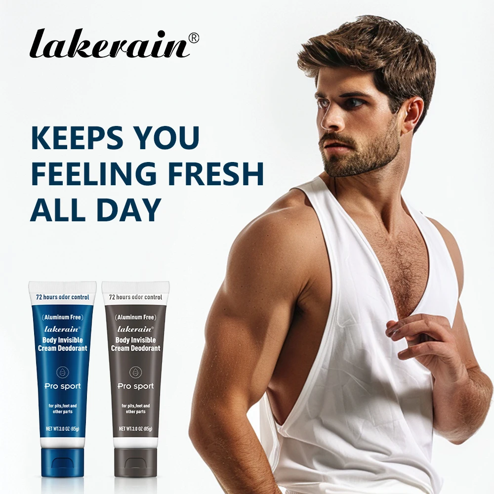 Body Invisible Deodorant 72h Long-lasting Odor Protection Natural Ingredients Aluminium Free Invisible Deodorizing Cream For Men - Image 2