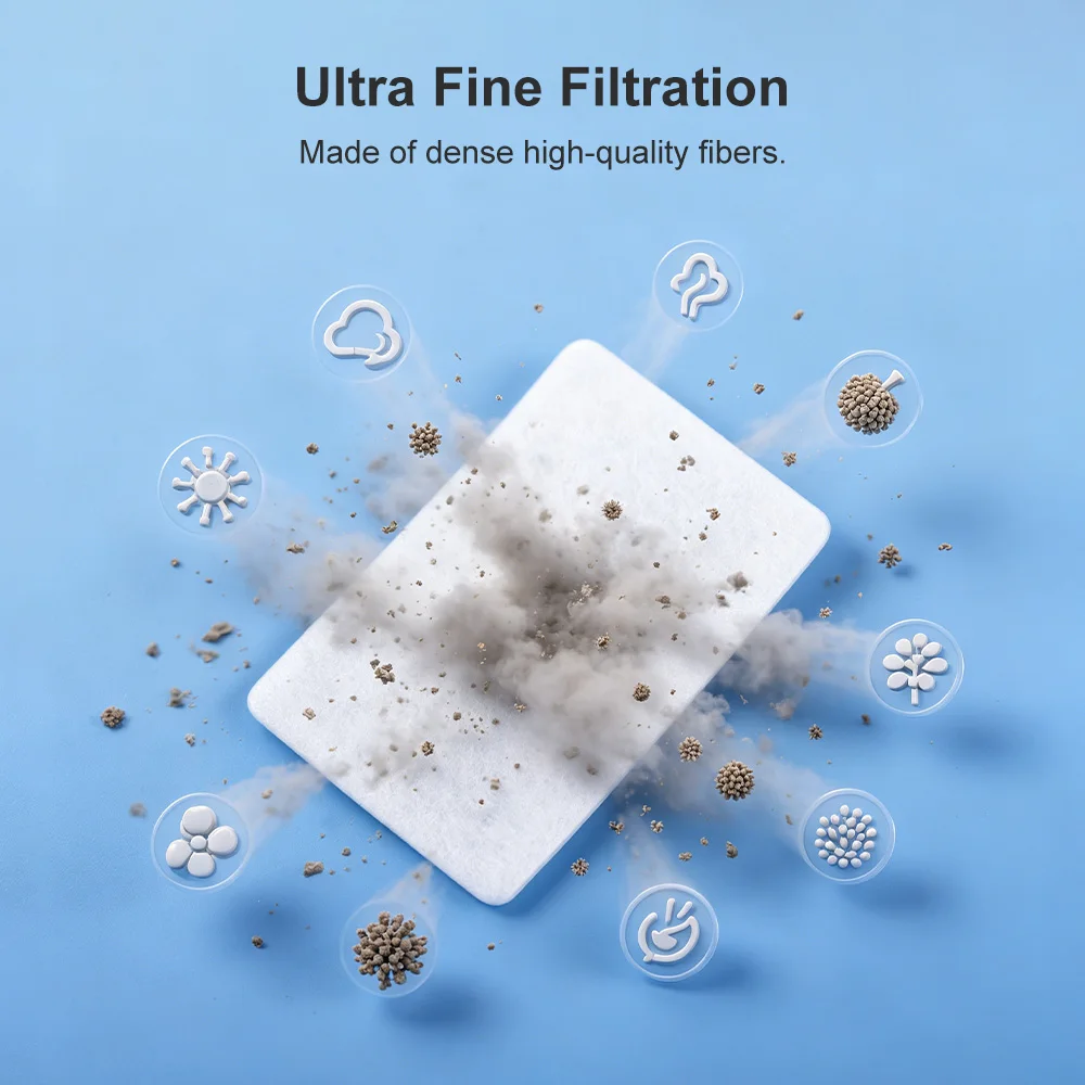 CPAP Filter Replacement, Filter Cotton Fit for S10/11/Airmini Series Devices Disposable Replacement Filter Ultra Fine Filters - Image 3